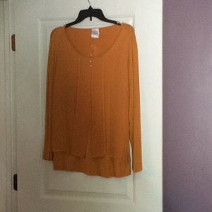 L/S Dressy Tee with Silk overlay